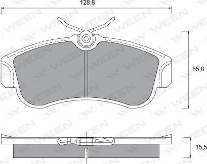 Ween 151-2248 - Kit pastiglie freno, Freno a disco autozon.pro