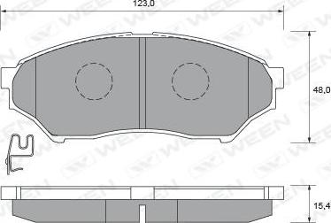 Ween 151-2247 - Kit pastiglie freno, Freno a disco autozon.pro