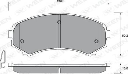 Lucas Electrical 6111779 - Kit pastiglie freno, Freno a disco autozon.pro