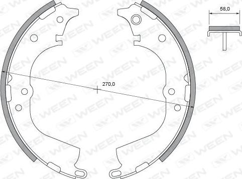 Ween 152-2447 - Kit ganasce freno autozon.pro