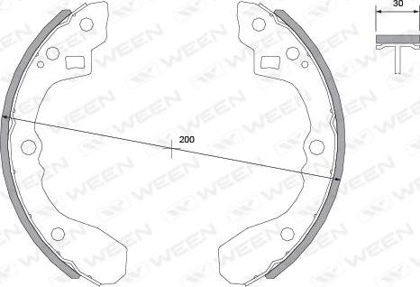 Ween 152-2461 - Kit ganasce freno autozon.pro