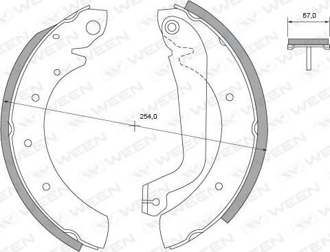 Ween 152-2409 - Kit ganasce freno autozon.pro