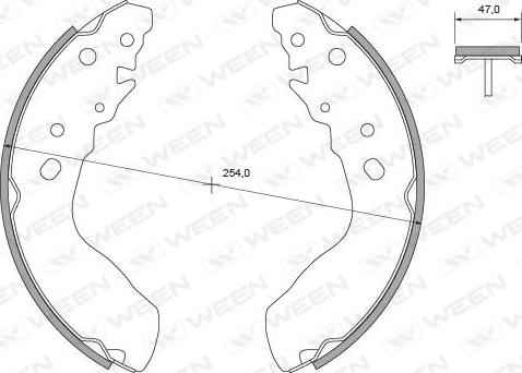 Ween 152-2418 - Kit ganasce freno autozon.pro