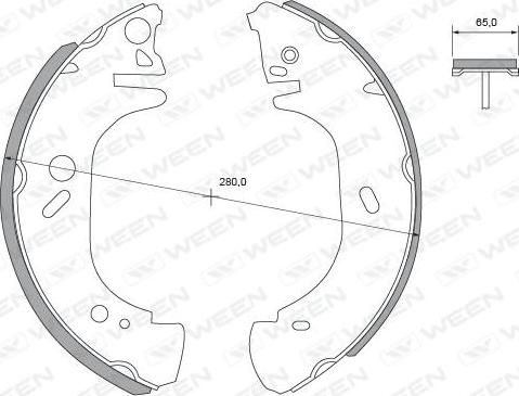 Ween 152-2413 - Kit ganasce freno autozon.pro