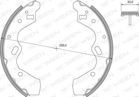 Ween 152-2431 - Kit ganasce freno autozon.pro