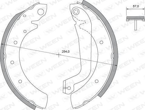 Ween 152-2478 - Kit ganasce freno autozon.pro