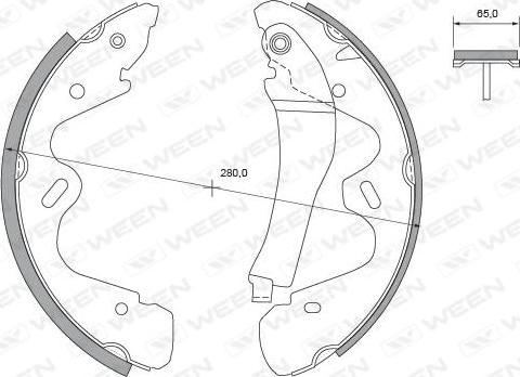 Ween 152-2473 - Kit ganasce freno autozon.pro