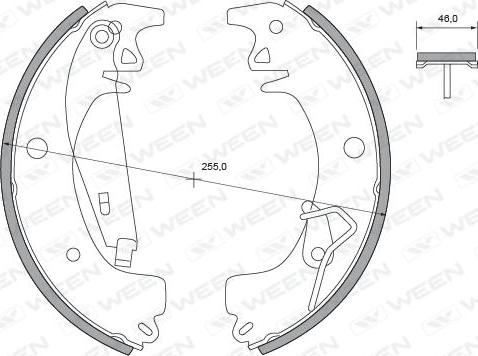 Ween 152-2081 - Kit ganasce freno autozon.pro