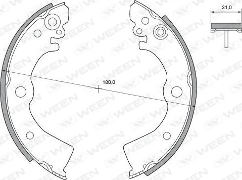 Ween 152-2146 - Kit ganasce freno autozon.pro