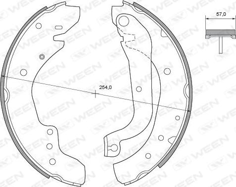 Ween 152-2148 - Kit ganasce freno autozon.pro