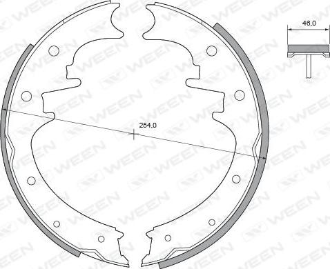 Ween 152-2118 - Kit ganasce freno autozon.pro