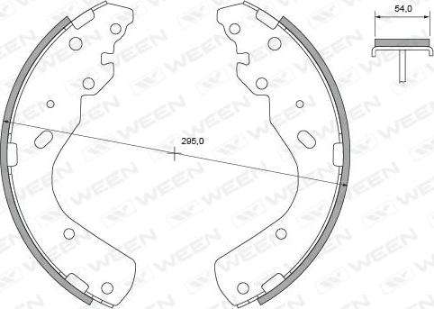 Ween 152-2117 - Kit ganasce freno autozon.pro