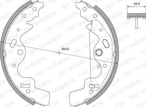 Ween 152-2133 - Kit ganasce freno autozon.pro