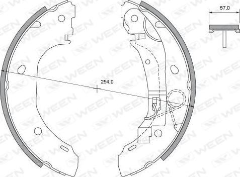 Ween 152-2129 - Kit ganasce freno autozon.pro