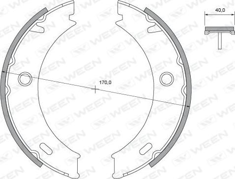 Ween 152-2124 - Kit ganasce freno autozon.pro