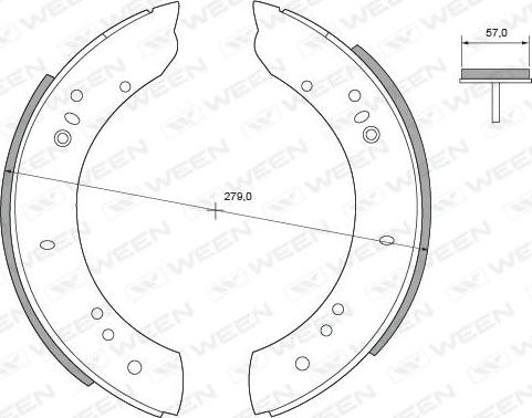 Ween 152-2173 - Kit ganasce freno autozon.pro