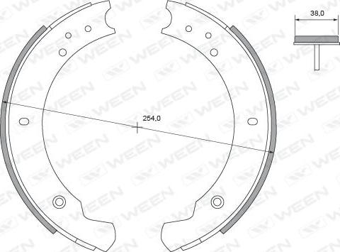 Ween 152-2172 - Kit ganasce freno autozon.pro