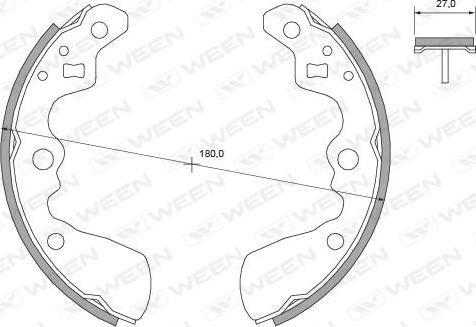 Ween 152-2399 - Kit ganasce freno autozon.pro