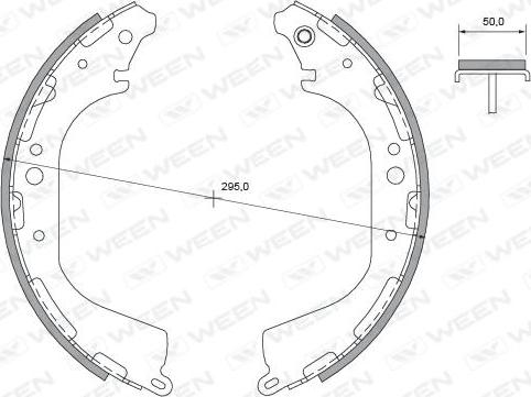 Ween 152-2394 - Kit ganasce freno autozon.pro