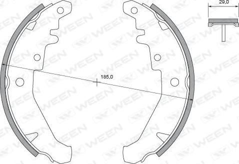 Ween 152-2347 - Kit ganasce freno autozon.pro