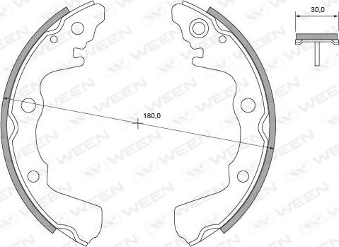 Ween 152-2359 - Kit ganasce freno autozon.pro