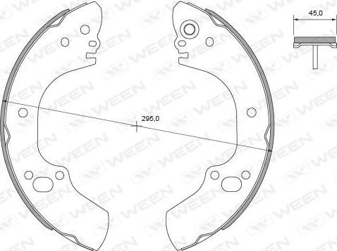 Ween 152-2352 - Kit ganasce freno autozon.pro