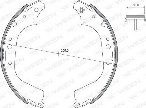 Ween 152-2357 - Kit ganasce freno autozon.pro