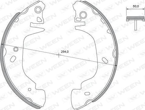 Ween 152-2369 - Kit ganasce freno autozon.pro