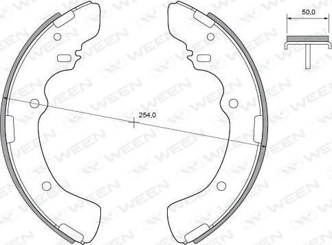 Ween 152-2364 - Kit ganasce freno autozon.pro