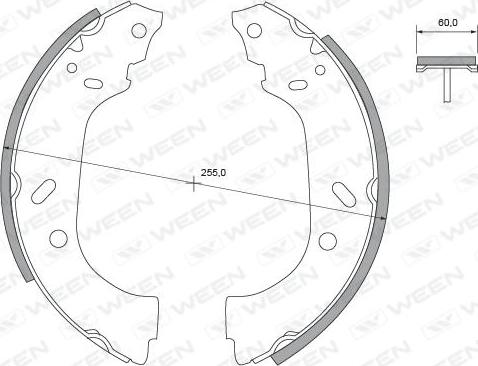 Ween 152-2383 - Kit ganasce freno autozon.pro