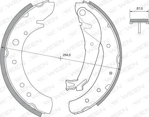 Ween 152-2373 - Kit ganasce freno autozon.pro