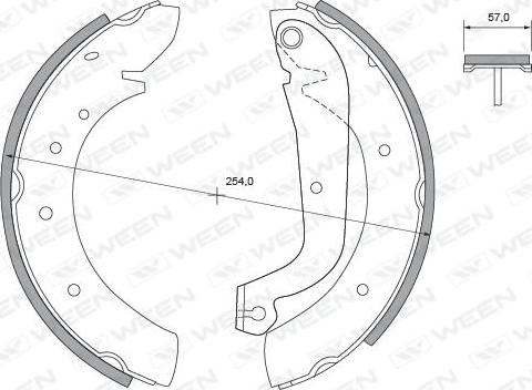 Ween 152-2295 - Kit ganasce freno autozon.pro