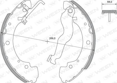 Ween 152-2290 - Kit ganasce freno autozon.pro