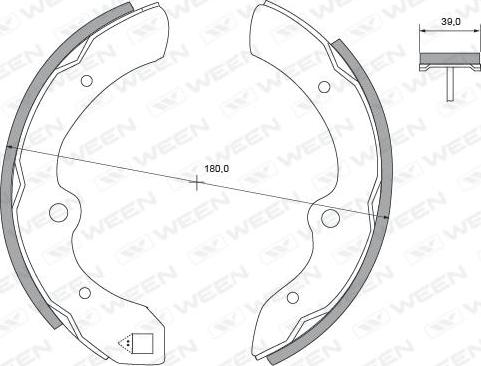 Ween 152-2259 - Kit ganasce freno autozon.pro