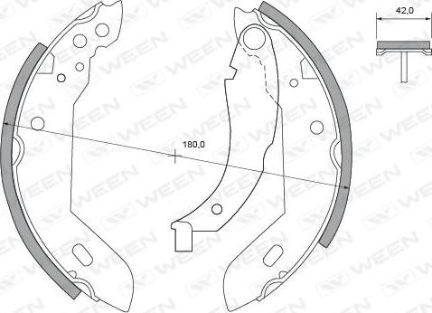 Ween 152-2269 - Kit ganasce freno autozon.pro