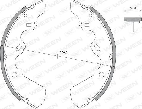 Ween 152-2201 - Kit ganasce freno autozon.pro