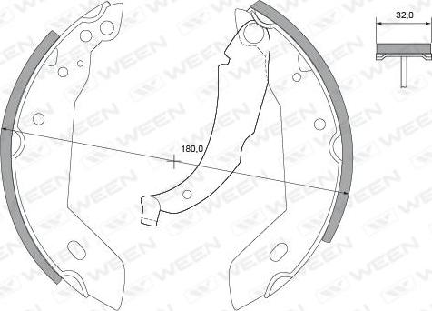 Ween 152-2219 - Kit ganasce freno autozon.pro