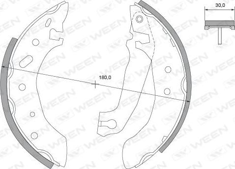 Ween 152-2227 - Kit ganasce freno autozon.pro