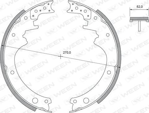 Ween 152-2278 - Kit ganasce freno autozon.pro