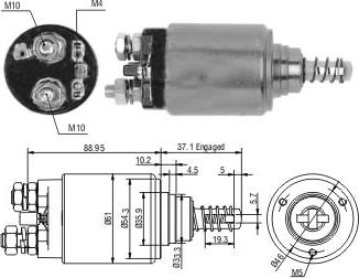 WE PARTS 471480213 - Elettromagnete, Motore d'avviamento autozon.pro