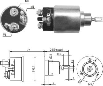 WE PARTS 471480223 - Elettromagnete, Motore d'avviamento autozon.pro