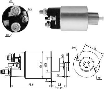 Wilmink Group WG1821419 - Elettromagnete, Motore d'avviamento autozon.pro