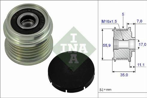 Wilmink Group WG1253591 - Puleggia cinghia, Alternatore autozon.pro