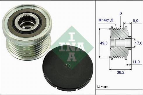 Wilmink Group WG1253827 - Puleggia cinghia, Alternatore autozon.pro