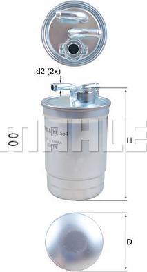 Wilmink Group WG1215055 - Filtro carburante autozon.pro