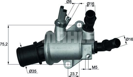 Wilmink Group WG1217590 - Termostato, Refrigerante autozon.pro