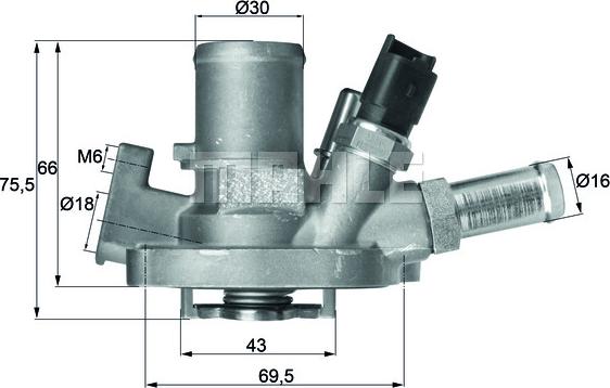 Wilmink Group WG1217600 - Termostato, Refrigerante autozon.pro