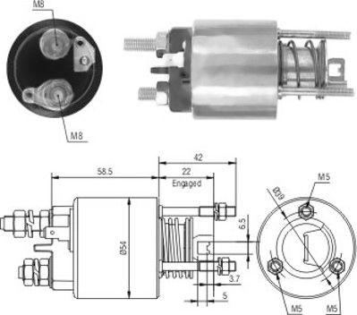 Wilmink Group WG1748326 - Elettromagnete, Motore d'avviamento autozon.pro