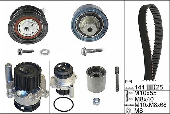 Wilmink Group WG1710032 - Pompa acqua + Kit cinghie dentate autozon.pro