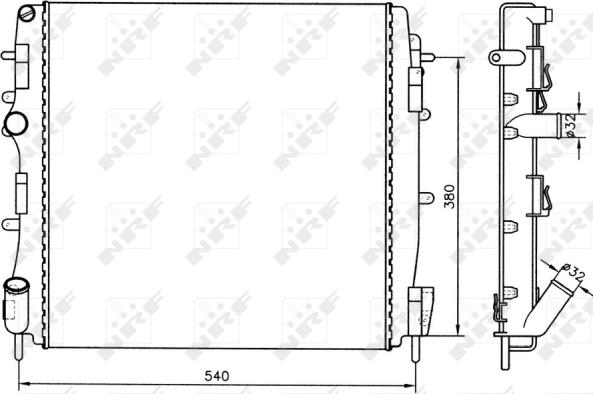 Wilmink Group WG1725595 - Radiatore, Raffreddamento motore autozon.pro